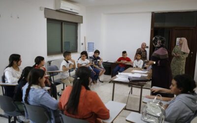 Alrowwad’s library implements a “creative writing workshop in children’s literature”